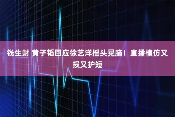 钱生财 黄子韬回应徐艺洋摇头晃脑！直播模仿又损又护短